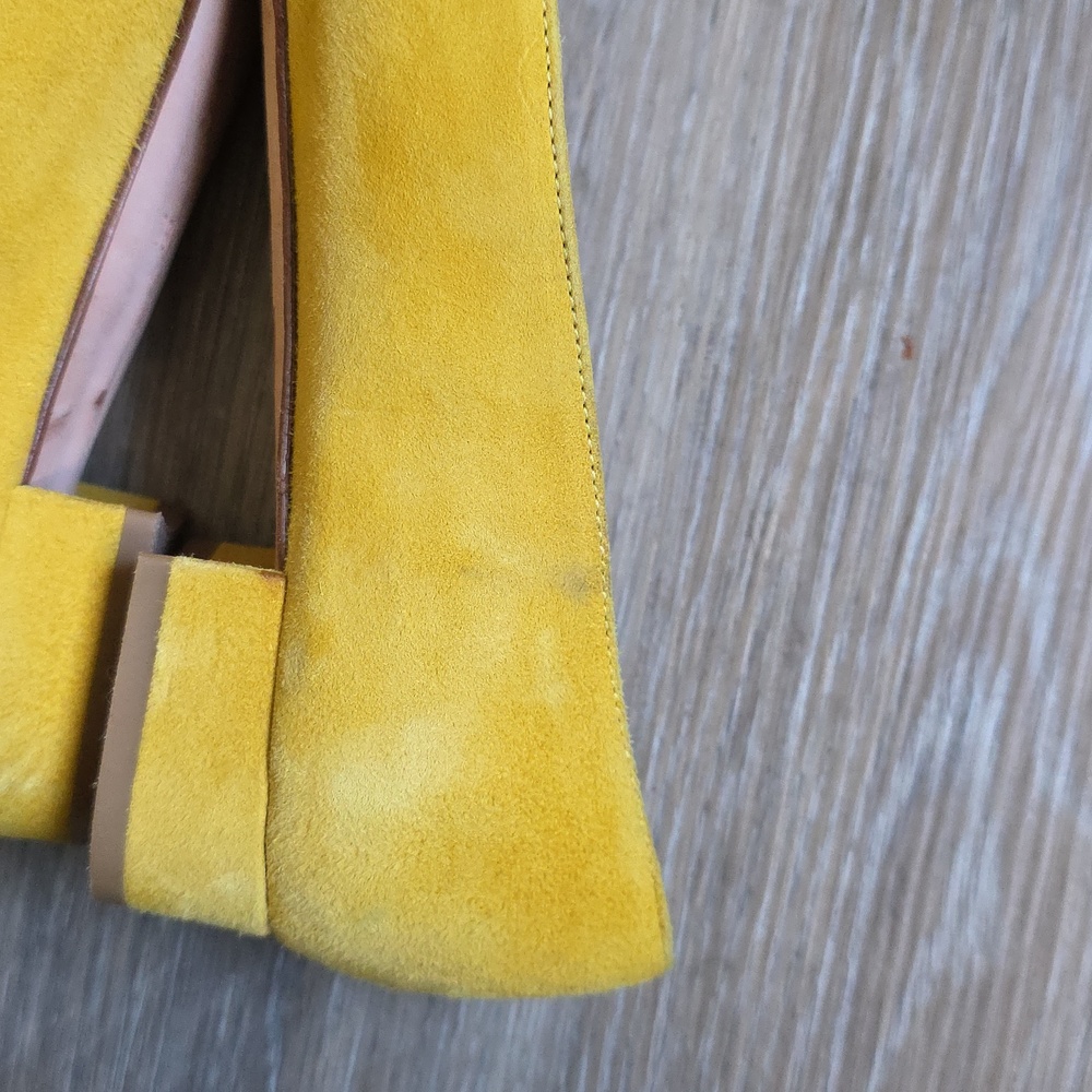 ANN MASHBURN Suede Square-Toe Flats - Picture 9 of 16